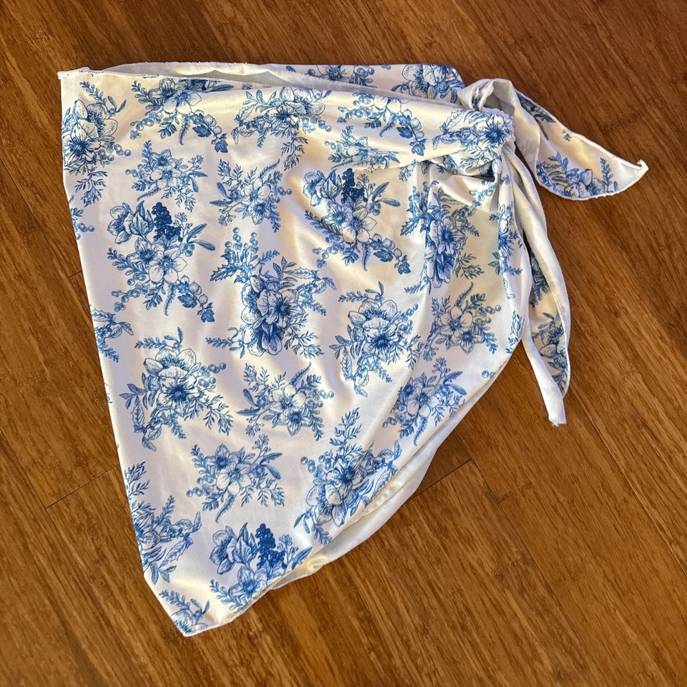 SHEIN floral beach cover up